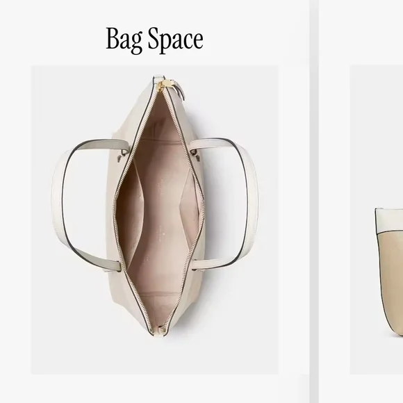 Kate Spade Tan & Cream Tote – New With Tags - Picture 2 of 6